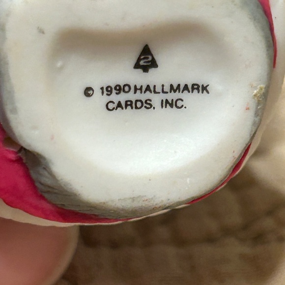 Vintage Hallmark 1990 Christmas Kitty Ceramic Ornament - Picture 5 of 6